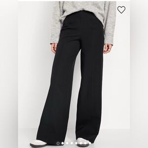 Old Navy Black Wide Leg Pull-On Pixie Pants